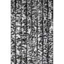 Cortenda kattenstaart vliegengordijn - zwart/wit gemeleerd - 100 x 230 cm