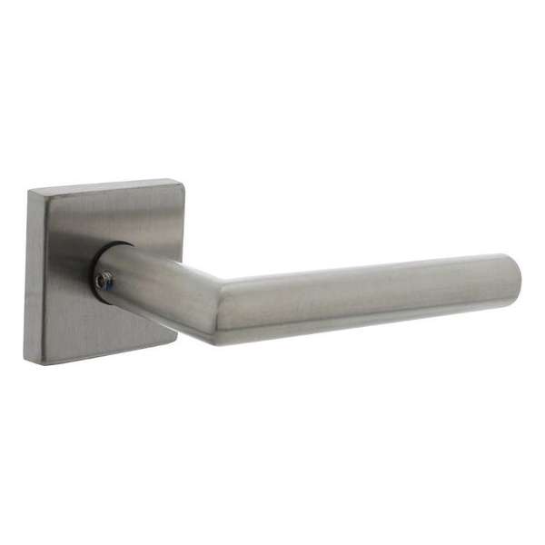 Intersteel Deurkruk Jura op vierkante massieve rozet 53x53x10 mm rvs geborsteld achterdeurbeslag Intersteel Deurkruk Jura op vierkante massieve rozet 53x53x10 mm rvs geborsteld achterdeurbeslag