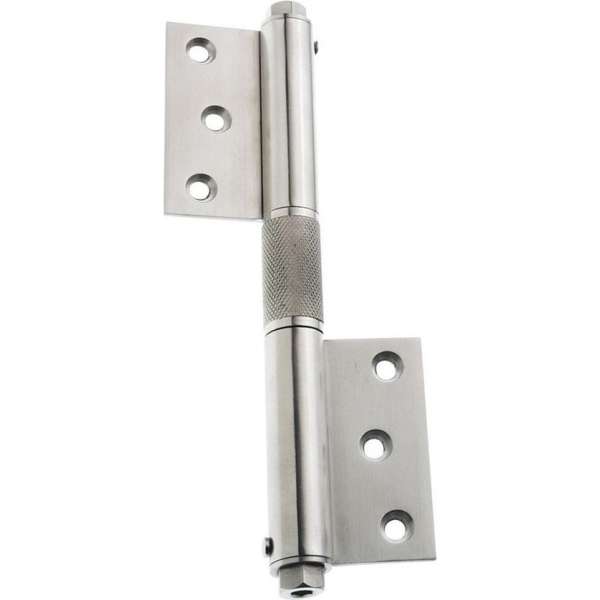 AMIG Veerscharnier Deurveer scharnier – 180 x 80 x 3mm - 40kg - Instelbare sluitkracht – RVS AMIG Veerscharnier Deurveer scharnier – 180 x 80 x 3mm - 40kg - Instelbare sluitkracht – RVS