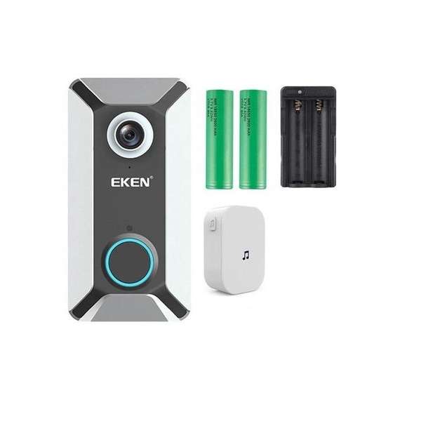 EKEN V6 Deurbel met 720p + inclusief oplaadbare batterijen + chime + overal ter wereld bereikbaar via de App EKEN V6 Deurbel met 720p + inclusief oplaadbare batterijen + chime + overal ter wereld bereikbaar via de App