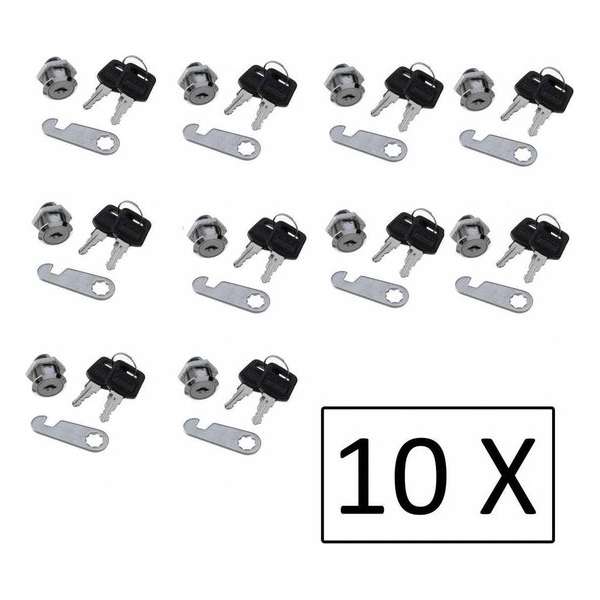 Eurolocks UGL Lockerslot / Brievenbusslot, 15mm (10 Stuks) Eurolocks UGL Lockerslot / Brievenbusslot, 15mm (10 Stuks)