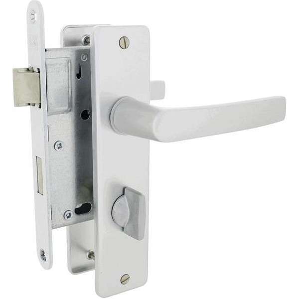 DX Badkamer/WC-Slot WC63 DM50 Inclusief Binnendeurbeslag DD35-40 Din LS/RS (1264/94) DKS WBS 63 DX Badkamer/WC-Slot WC63 DM50 Inclusief Binnendeurbeslag DD35-40 Din LS/RS (1264/94) DKS WBS 63