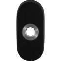 GPF Ovale click rozet 70x32x10 mm links zwart