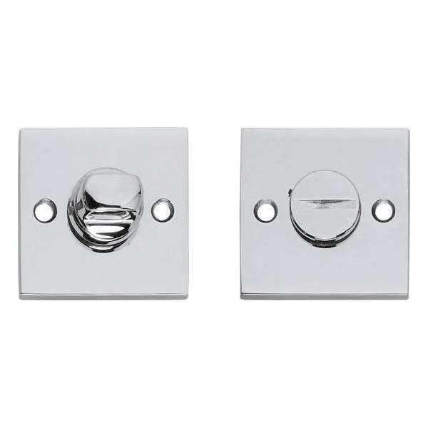 Intersteel Rozet vierkant met toilet-/badkamersluiting chroom Intersteel Rozet vierkant met toilet-/badkamersluiting chroom