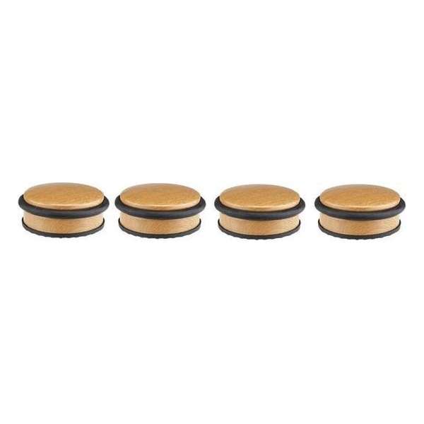 4x Kleine metalen deurstopper 10 x 4,5 cm - Huishouden deurstoppers/deurwiggen - hout/metaal - bamboelook 4x Kleine metalen deurstopper 10 x 4,5 cm - Huishouden deurstoppers/deurwiggen - hout/metaal - bamboelook