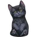 Katten/poezen deurstopper zwarte kat 23 x 13 x 8 cm - Deurstoppers