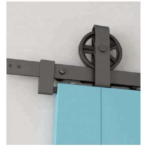 Wood & Steel ® schuifdeursysteem spaakwiel top montage complete set voor uw schuifdeur/barndoor Wood & Steel ® schuifdeursysteem spaakwiel top montage complete set voor uw schuifdeur/barndoor