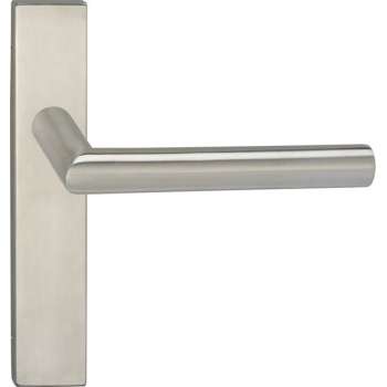 Impresso Harrow Deurklink – Deurbeslag – Vierkant – Deurschild – Zilver