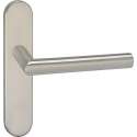 Impresso Harrow Deurklink – Deurbeslag – Ovaal – Deurschild – Zilver