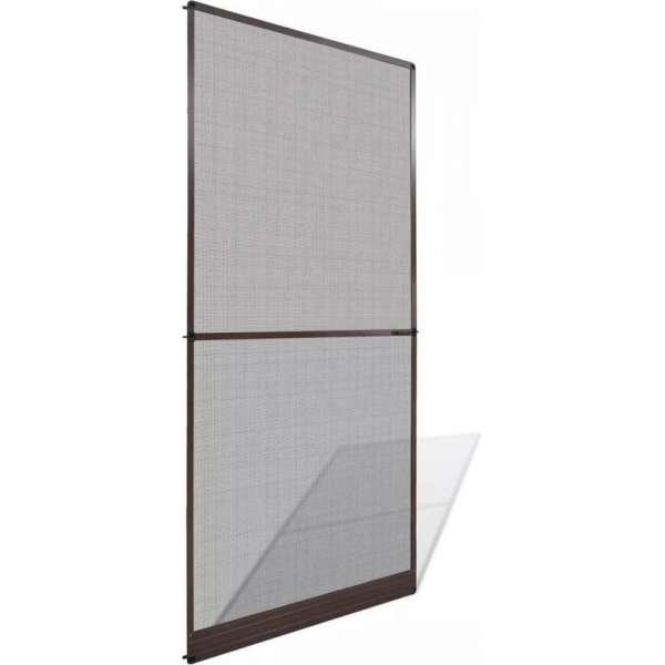 Hordeur met scharnieren bruin 100 x 215 cm