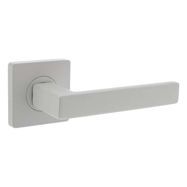 Intersteel Deurkruk Hera op vierkante rozet 55x55x10 mm wit Intersteel Deurkruk Hera op vierkante rozet 55x55x10 mm wit