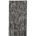 Vliegengordijn/deurgordijn pluche kattenstaarten zwart - 90 x 220 cm - Insectenwerende vliegengordijnen