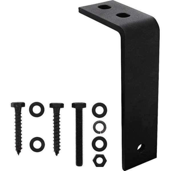 Intersteel Set van 5 plafondbeugels tbv schuifdeursysteem mat zwart Intersteel Set van 5 plafondbeugels tbv schuifdeursysteem mat zwart