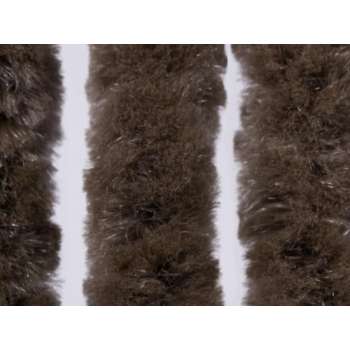 Deurgordijn kattenstaart bruin 90x220