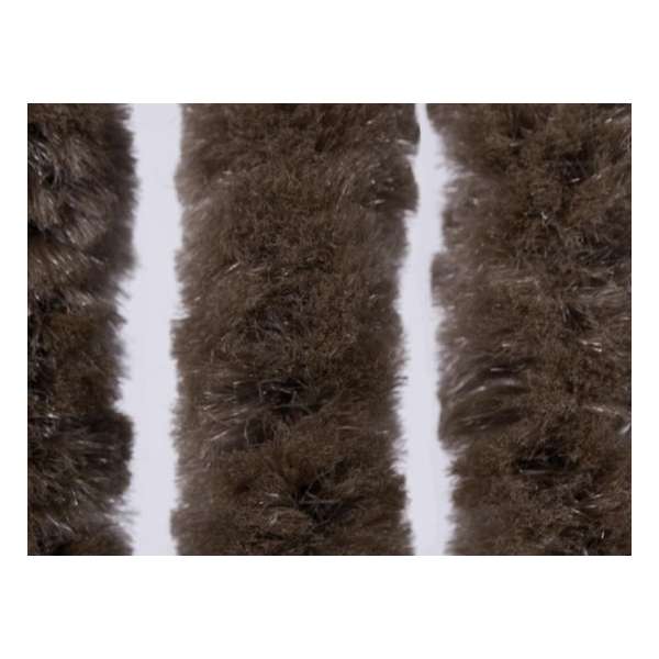 Deurgordijn kattenstaart bruin 90x220