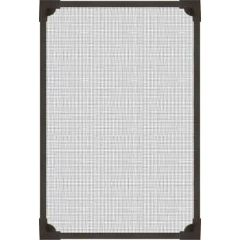 PALMAT® Raamhor – Raamhorren – Horrengaas – Vliegennet - Gaas Insecten - Vliegenhor – Lijm & Magneet - 100 x 120 - Zwart