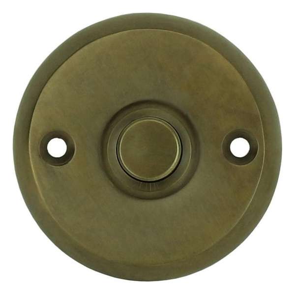 Deurbel Beldrukker opbouw rond oud messing Ohrdruf - Ø 50 mm Deurbel Beldrukker opbouw rond oud messing Ohrdruf - Ø 50 mm