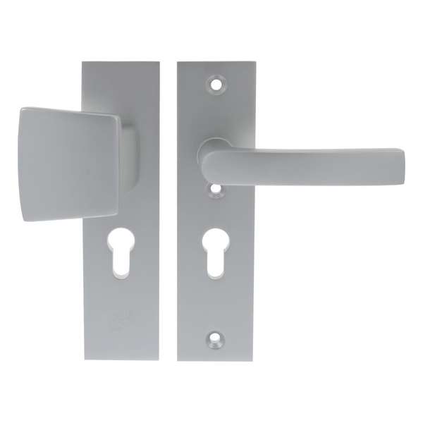 Starx Veiligheidsbeslag – Deurbeslag – Duwer/Kruk – Kortschild – Aluminium – PC55 mm Starx Veiligheidsbeslag – Deurbeslag – Duwer/Kruk – Kortschild – Aluminium – PC55 mm