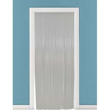 Vliegengordijn/deurgordijn PVC tris wit - 90 x 220 cm - Insectenwerende vliegengordijnen