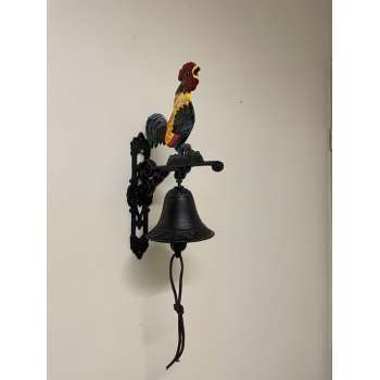Deurbel haan gietijzer   17 x 10 x 28