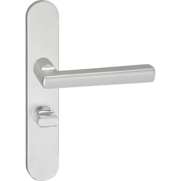 Impresso Leeds Deurklink – Deurbeslag – Ovaal – Deurschild met Toiletsluiting – Aluminium Impresso Leeds Deurklink – Deurbeslag – Ovaal – Deurschild met Toiletsluiting – Aluminium