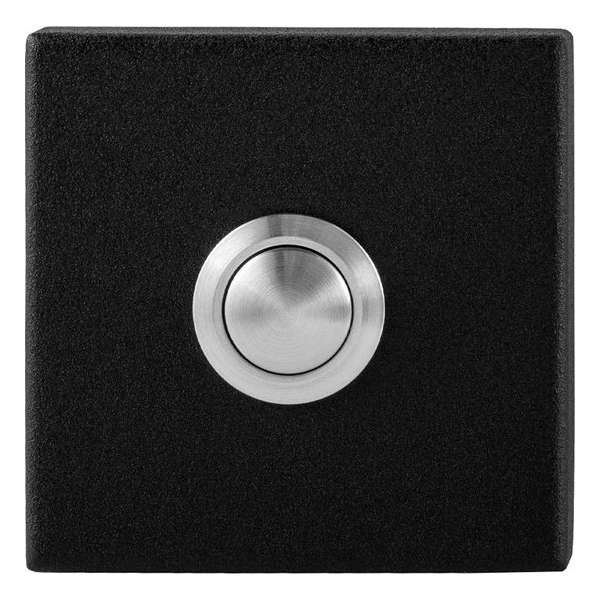 GPF8827.02 deurbel met RVS button vierkant 50x50x8mm zwart GPF8827.02 deurbel met RVS button vierkant 50x50x8mm zwart