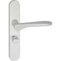 Impresso Watford Deurklink – Deurbeslag – Ovaal – Deurschild met Toiletsluiting – Aluminium