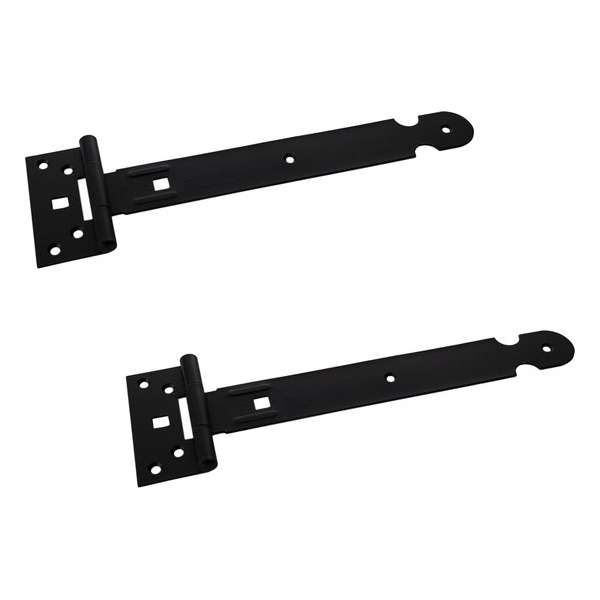 3x stuks kruishengen / poortscharnieren zwart - staal - 40 x 3.5 cm - scharnieren voor luiken en poorten 3x stuks kruishengen / poortscharnieren zwart - staal - 40 x 3.5 cm - scharnieren voor luiken en poorten