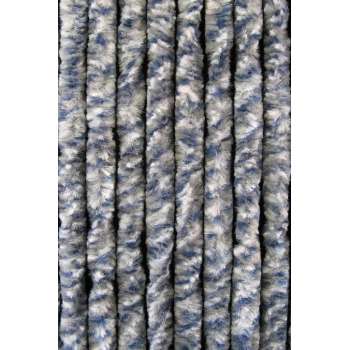 Kattenstaart - 100x230 cm - Blauw/Grijs/Wit