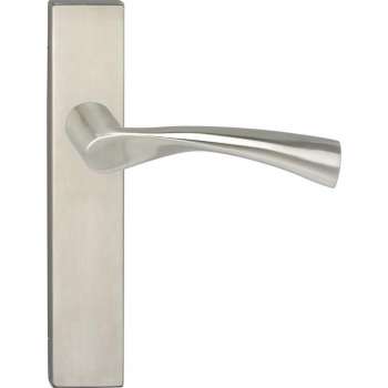 Impresso Wigston Deurklink – Deurbeslag – Vierkant – Deurschild – Zilver