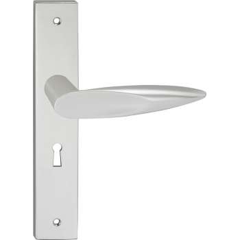 Impresso Sutton Deurklink – Deurbeslag – Vierkant – Deurschild met Schroeven en Sleutelgat – Aluminium