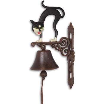 gietijzeren deurbel kat