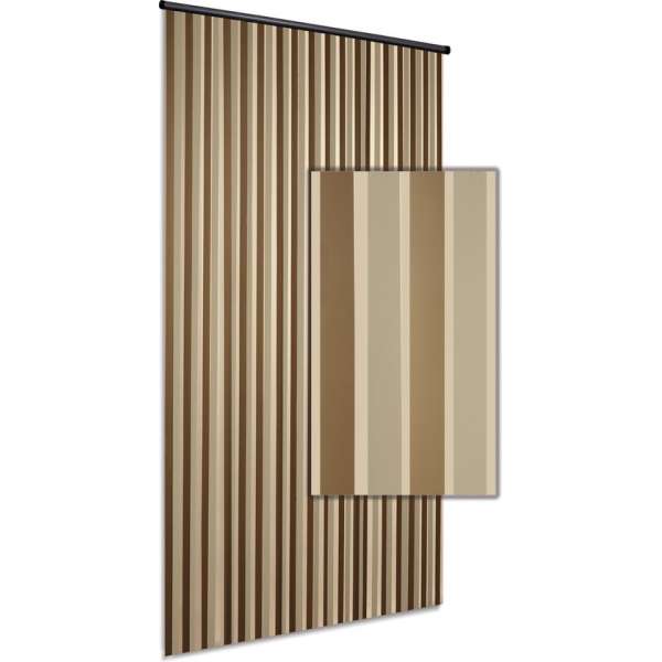 Vliegengordijn/deurgordijn Linten High Quality - goud/creme 100x220cm Vliegengordijn/deurgordijn Linten High Quality - goud/creme 100x220cm