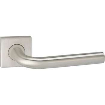 Impresso Dursley Deurklink – Deurbeslag – Vierkant – Rozet – Zilver