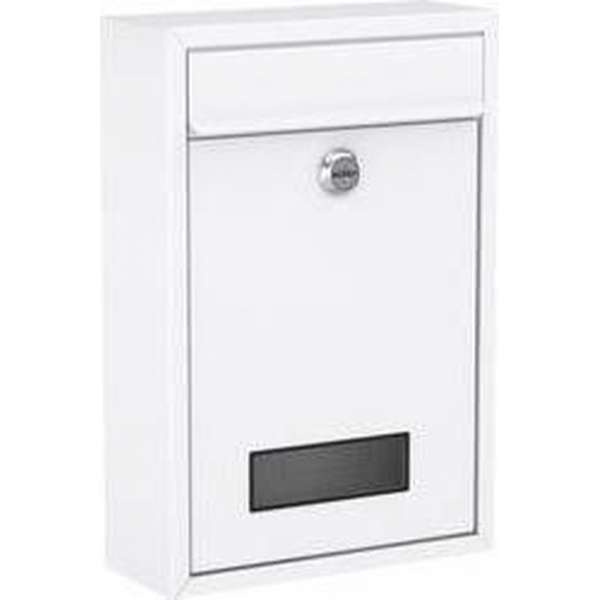 Basi 2170-1300 BK 100M Brievenbus Staal Wit (mat) Sleutelslot Basi 2170-1300 BK 100M Brievenbus Staal Wit (mat) Sleutelslot