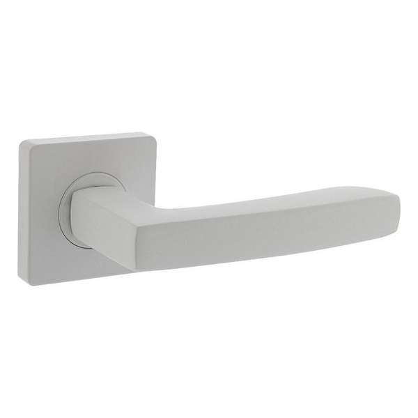 Intersteel Deurkruk Minos op vierkante rozet 55x55x10 mm wit Intersteel Deurkruk Minos op vierkante rozet 55x55x10 mm wit
