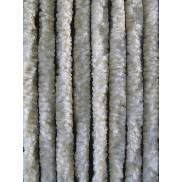 Cortenda kattenstaart vliegengordijn - beige/wit gemeleerd - 100 x 230 cm Cortenda kattenstaart vliegengordijn - beige/wit gemeleerd - 100 x 230 cm