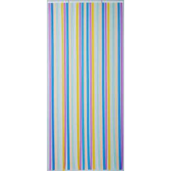 Vliegengordijn/deurgordijn lamellen multicolor 100x220