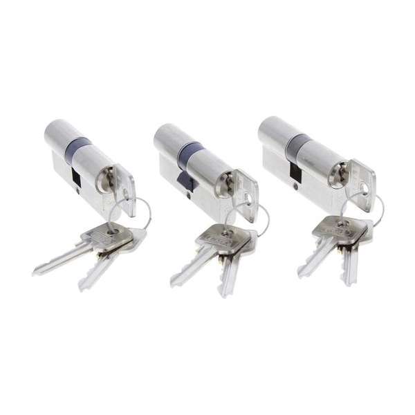 Starx profielcilinder – gelijksluitend – 3 stuks Starx profielcilinder – gelijksluitend – 3 stuks