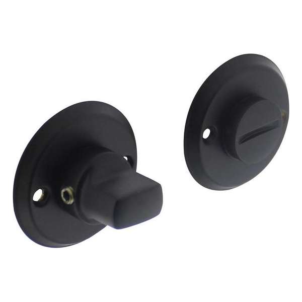 Intersteel Rozet toilet-/badkamersluiting schroefgat mat zwart Intersteel Rozet toilet-/badkamersluiting schroefgat mat zwart