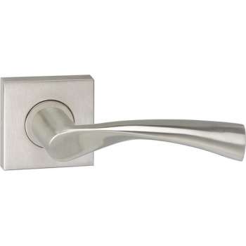 Impresso Wigston Deurklink – Deurbeslag – Vierkant – Rozet – Zilver