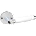Impresso Durban Deurklink – Deurbeslag – Rond – Rozet – Deurkruk Wit – Chroom