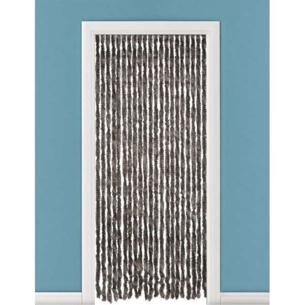 Vliegengordijn/deurgordijn pluche kattenstaarten bruin - 93 x 230 cm - Insectenwerende vliegengordijnen Vliegengordijn/deurgordijn pluche kattenstaarten bruin - 93 x 230 cm - Insectenwerende vliegengordijnen