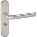 Impresso Dursley Deurklink – Deurbeslag – Ovaal – Deurschild met Toiletsluiting – Zilver