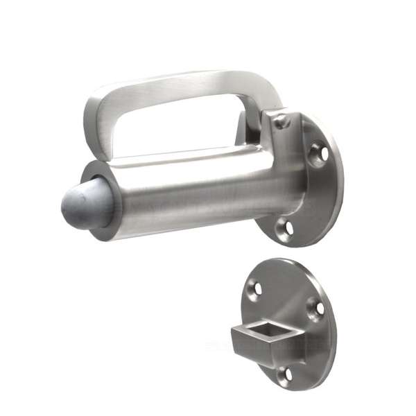Deurvastzetter - met valhaak - 102mm - Rvs geborsteld - Rvs 316 - S&B - N-251501.0 Deurvastzetter - met valhaak - 102mm - Rvs geborsteld - Rvs 316 - S&B - N-251501.0