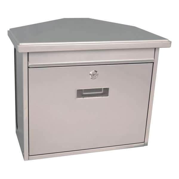 V-part Wandbrievenbus Zamoran 20,5 X 34,5 Cm Staal Zilver V-part Wandbrievenbus Zamoran 20,5 X 34,5 Cm Staal Zilver