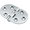 Tafelbladscharnier - 50x30x2mm - Knoop onder - Messing gepolijst chroom
