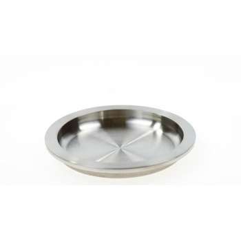 Oxloc Schuifdeurkom rond 110mm bl.rvs