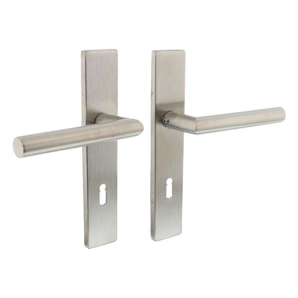 Intersteel Deurkruk Hoek 90° op rechthoekig schild sleutelgat 72 mm rvs geborsteld Intersteel Deurkruk Hoek 90° op rechthoekig schild sleutelgat 72 mm rvs geborsteld
