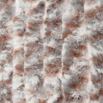 Kattenstaart - Vliegengordijn - Horgordijn - 90cm x 220cm - Bruin/Grijs/Wit